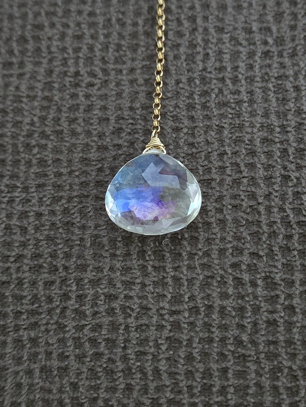 Rainbow🌈 Moonstone🌙 Y-Necklace - Picture 13 of 16